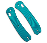 Image of KNAFS Lander 2 Knife Scales Aluminum Solar Flare - Teal 1BFCD36F