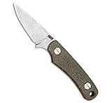 Image of KNAFS Little Lulu Fixed Blade Knife Green Micarta 1.9 SW MagnaCut C65B5639