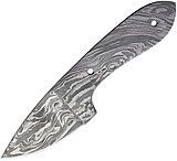 Image of Knifemaking Drop Point Damascus Blade, 6in Fixed Blade Knife