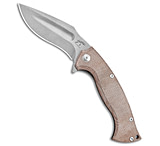 Image of Knight Elements V2 Ultra Kukri Frame Lock Knife Micarta 4.4 Stonewash FFE86F48