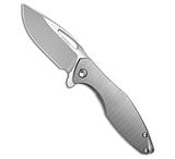 Image of Koenig Arius Frame Lock Flipper Knife Titanium Plexa Pattern 3.5 Satin 39E924D5