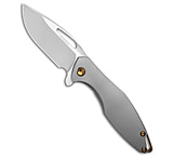Image of Koenig Arius Frame Lock Knife Corda Pattern Titanium Bronze Hardware 3.5 BB 02348B99