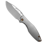 Image of Koenig Arius Frame Lock Knife Ti Plexa Pattern w/Bronze Hardware 3.5 Satin 84546BED