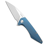 Image of Koenig Mini Goblin Frame Lock Knife Blue Titanium + Silver Hardware 3 Washed 3F78ABEC