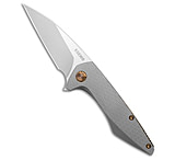 Image of Koenig Mini Goblin Frame Lock Knife PCF Pattern Ti Bronze HW 3 Burnished PF 3322B30C