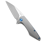 Image of Koenig Mini Goblin Frame Lock Knife Smooth Pattern Ti w/Blue Hardware 3 SW 5A3EDA75