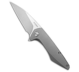 Image of Koenig Mini Goblin Frame Lock Knife Titanium + Silver Hardware 3 Burnished PF 39823D30