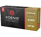 Image of Koenig Match 38 Super 110 Grain Hollow Point Brass 1160 Pistol Ammunition