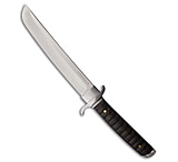 Image of Komoran Warlord Fixed Blade Tanto Ebony Wood Handle 8.25 Satin BEE686AB
