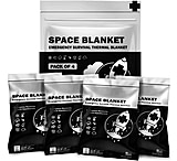 Image of Krate Tactical Mylar Emergency Space Blanket 4 Pack 0F1259D7