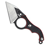 Image of Kubey Hippocam EDC Fixed Blade Knife Black G-10 2.4 Two-Tone KU166A 3FCD1375