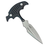 Image of Kubey Knives Medusa Push Dagger Fixed Blade Knife Black G-10 3.7 Stonewash A4EFA612