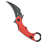 Image of Kubey Knives Rogue Liner Lock Karambit Knife Red G-10 2.9 Black SW 8A8F16C0