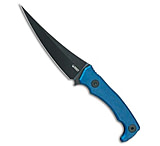 Image of Kubey Knives Sicarii Fixed Blade Knife Blue Micarta 4.6 Black SW 8F78B2FC