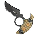 Image of Kubey Knives Stheno Fixed Blade Push Dagger Knife Ultem 3 Black SW A141FD73