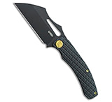 Image of Kubey Knives Sylow Frame Lock Knife Black Stonewash Titanium 3.5 Black SW E13DF594