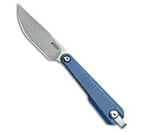 Image of Kubey Knives YAG Drop Point Fixed Blade Knife Blue Micarta 2.4 SW EE6ADF94