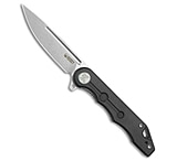 Image of Kubey Mizo Liner Lock Knife Black G-10 3.2 Bead Blast 14C28N 5EA78779