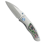 Image of Kubey Vertigo Frame Lock Knife Titanium + 80's CamoCarbon 3.1 Stonewash 536C837D