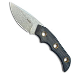 Image of Kubey Willumsen Hunter Fixed Blade Drop Point Knife Black Micarta 3.4 SW 1D10C5C4