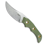 Image of Kubey Willumsen Hunter Fixed Blade Knife Green G-10 3.4 Stonewash AA0D04C0