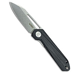 Image of Kubey Royal Liner Lock Knife Black G-10 3 Stonewash 14C28N ED506B3A