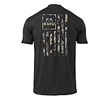 Image of KUIU Vertical Vias Flag T-Shirt in Black Small AFBC329C
