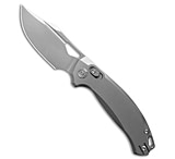 Image of Kunwu Knives Kunwu DJANGO Clip Point XT Lock Knife Titanium 3.2 Satin ELMAX 8F3BC3C6