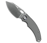 Image of Kunwu Knives Compadre Frame Lock Knife Gray Titanium 3 Satin Vanax 513C57BE