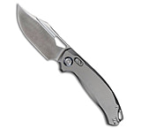 Image of Kunwu Knives Django XL XT Lock Knife Gray Orange Peel Ti 3.7 Satin Elmax 30400154