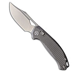 Image of Kunwu Knives DJANGO XT Lock Knife Diamond Texture Titanium 3.2 Satin Elmax A5C16B7B