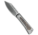 Image of Kunwu Knives Geezer Slip Joint Knife Gray Ti + Copper Foil CF 3.2 Satin 3F07D5B7