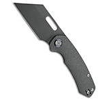 Image of Kunwu Knives Primo Frame Lock Knife Raindrop Textured SW Titanium 3.4 Gray SW 0764CC87
