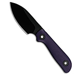Image of Kunwu Knives Stiffy P Fixed Blade Knife Purple G-10 3 Black DLC 546C10A0