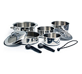 Image of Kuuma Products 10-Piece Stainless Steel Nesting Cookware Set