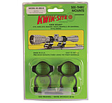Image of Kwik-Site See-Thru for Weaver Bases 1 Inch Matte Black KS-202M