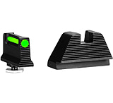 L2D Combat Co-Witness/Suppressor Height Fiber Optic Sight Set, Glock 9mm/.40S&amp;W/.357 SIG
