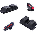 Image of L2D Combat Glock 9mm/.40S&amp;W/.357 SIG Standard Height Fiber Optic Sight Set