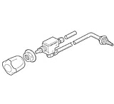Image of Labconco Fixture and Faucet Kits for Protector Laboratory Hoods, Labconco 9827900 Faucet Kits Featuring Epoxy-Coated Brass Rigid/Swivel Goosenecks Cold Water, With Green Gooseneck