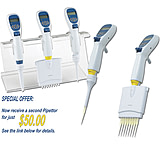 Image of Labnet Excel Electronic Pipette, 10-200µl. Twelve Channel P3612L-200