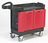 Image of Lagasse Brothers TradeMaster Mobile Cabinet Carts and Work Centers, Rubbermaid 453588 BLA Contractor 's Cart