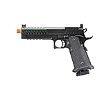Image of Lancer Tactical Knightshade Hi-Capa Gas Blowback Airsoft Pistol w/ Red Dot Mount