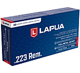 Lapua .223 Remington 55 Grain Full Metal Jacket (FMJ) Brass Cased Rifle Ammunition
