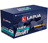Lapua 6.5x55 Swede 144 Grain MaxRange Target OTM Brass Cased Rifle Ammo, 50 Rounds, 4316041