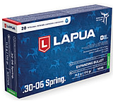 Lapua Naturalis .30-06 Springfield 170 grain Solid Brass Cased Centerfire Rifle Ammunition