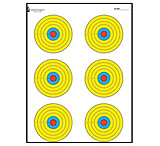 Image of Action Target High Visibility Fluorescent 6 Bull's-Eye Target