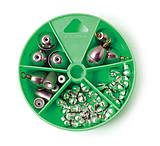 Image of Lazer Sharp Steel and Tin Sinker Assortment Dial Pack