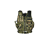 Image of Leapers UTG Combat Tactical Vest w/Quick Draw Holster - OD Green