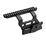 Image of UTG Accu-Sync, Picatinny Mount, Fits AK Platforms with Standard Receiver Side Rails, Universal Fit, Anodized Finish, Black, 6061-T6 Aluminum Construction