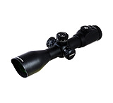 Image of Leapers UTG 30MM 10X44 Compact IE Rifle Scope - Glass Reticle, SWAT AO, EZ-TAP, RG2W3154 Rings